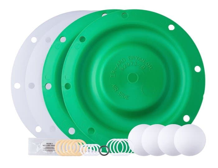 ARO 637119-44-C fluid section repair kit with PTFE diaphragms and balls for 1-inch PRO Series pumps