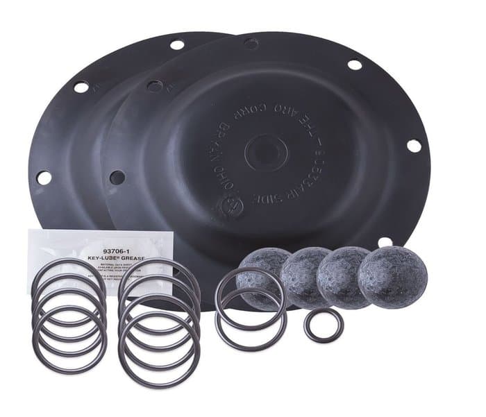 ARO 637140-22 fluid section repair kit with nitrile diaphragms and balls for 1/2-inch pumps