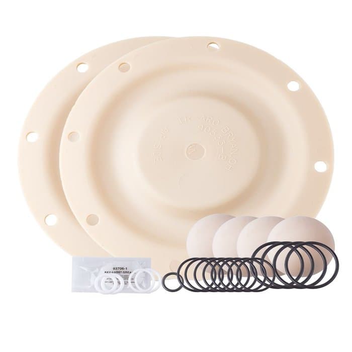 ARO 637309-AA fluid section repair kit with Santoprene diaphragms and balls for 2-inch EXP Series pumps