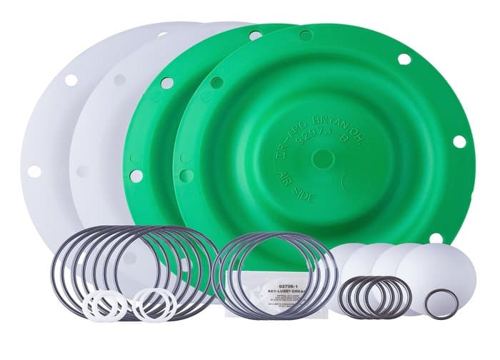 ARO 637396-TT fluid section repair kit with PTFE diaphragms and balls for 1-inch EXP Series pumps